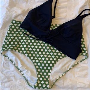 Aerie high wasted bikini bottom and top